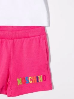 ( Nouvelle Collection ) Moschino Kids Ensemble Haut-short à Logo Imprimé Enfant -Moschino Kids Soldes Boutique 17694306 37093418 600