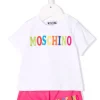 ( Nouvelle Collection ) Moschino Kids Ensemble Haut-short à Logo Imprimé Enfant