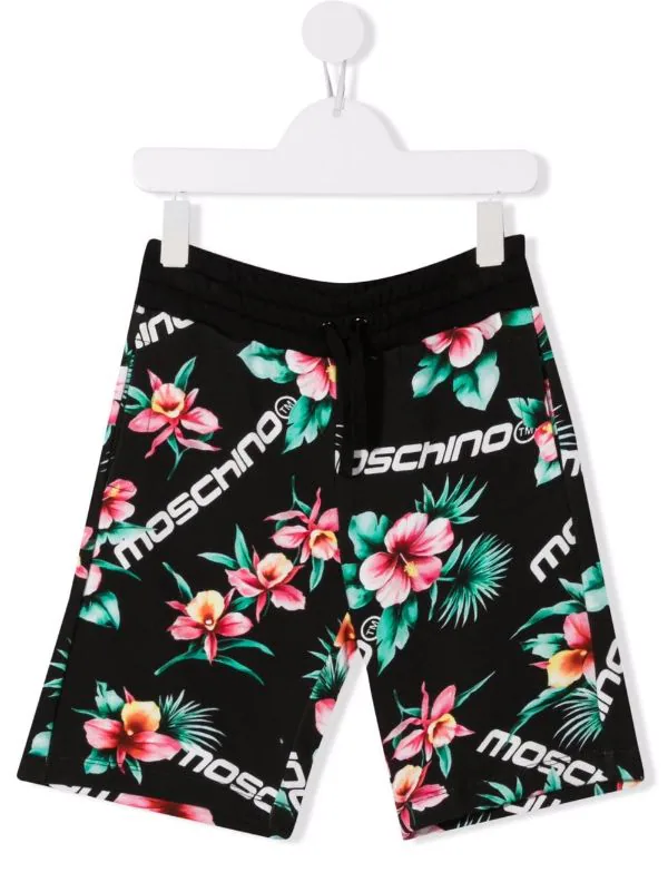 ( Nouvelle Collection ) Moschino Kids Short De Sport à Fleurs 82800 3 ( Nouvelle Collection ) Moschino Kids Short De Sport à Fleurs 82800