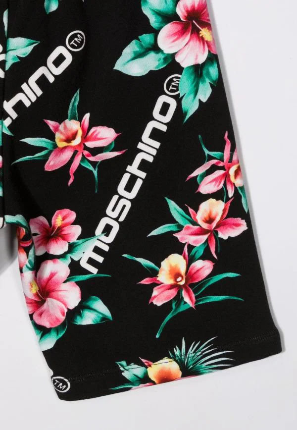 ( Nouvelle Collection ) Moschino Kids Short De Sport à Fleurs 82800 5 ( Nouvelle Collection ) Moschino Kids Short De Sport à Fleurs 82800 – Image 3