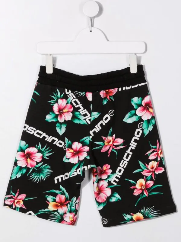 ( Nouvelle Collection ) Moschino Kids Short De Sport à Fleurs 82800 4 ( Nouvelle Collection ) Moschino Kids Short De Sport à Fleurs 82800 – Image 2