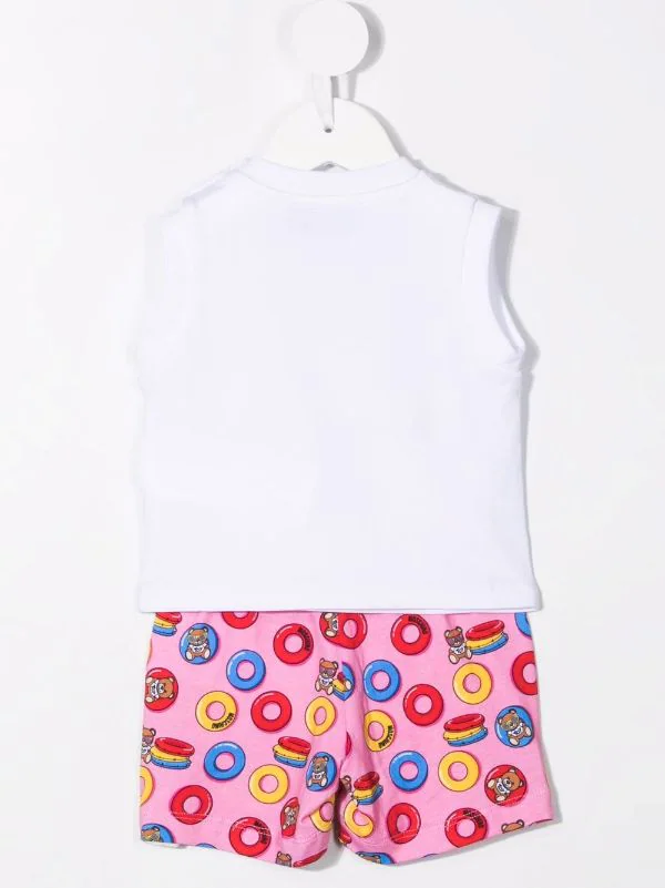 ( Nouvelle Collection ) Moschino Kids Grenouillère à Motif Teddy Bear 82801 4 ( Nouvelle Collection ) Moschino Kids Grenouillère à Motif Teddy Bear 82801 – Image 2