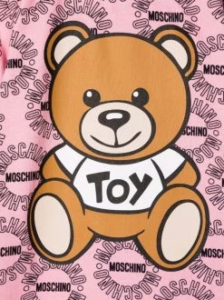 ( Nouvelle Collection ) Moschino Kids 83394 PINK Pyjama à Imprimé Toy Bear Enfant -Moschino Kids Soldes Boutique 17695161 37097710 600