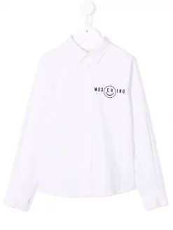 ( Nouvelle Collection ) Moschino Kids Chemise à Logo Imprimé 10101