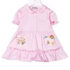 ( Nouvelle Collection ) Moschino Kids Robe à Logo Brodé Enfant -Moschino Kids Soldes Boutique 17695165 37107460 600