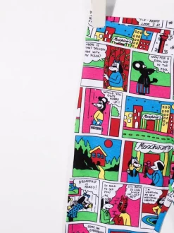 ( Nouvelle Collection ) Moschino Kids 83256 MULTICOLOR Legging à Imprimé All-over Enfant -Moschino Kids Soldes Boutique 17695169 37098060 600