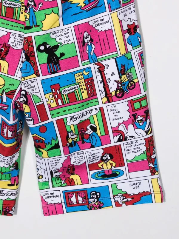 ( Nouvelle Collection ) Moschino Kids Short à Imprimé Graphique 83256 MULTICOLOR 5 ( Nouvelle Collection ) Moschino Kids Short à Imprimé Graphique 83256 MULTICOLOR – Image 3