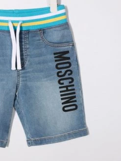 ( Nouvelle Collection ) Moschino Kids 40129 BLUE Short En Jean à Logo Imprimé Enfant 7 ( Nouvelle Collection ) Moschino Kids 40129 BLUE Short En Jean à Logo Imprimé Enfant -Moschino Kids Soldes Boutique 17695174 37112494 600