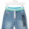 ( Nouvelle Collection ) Moschino Kids 40129 BLUE Short En Jean à Logo Imprimé Enfant -Moschino Kids Soldes Boutique 17695174 37113184 600