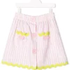 ( Nouvelle Collection ) Moschino Kids Jupe Rayée à Boutons Cœur Enfant -Moschino Kids Soldes Boutique 17695191 37116195 600