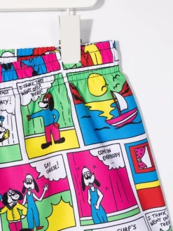 ( Nouvelle Collection ) Moschino Kids Short De Bain à Imprimé Graphique Enfant 7 ( Nouvelle Collection ) Moschino Kids Short De Bain à Imprimé Graphique Enfant -Moschino Kids Soldes Boutique 17695192 37119702 600