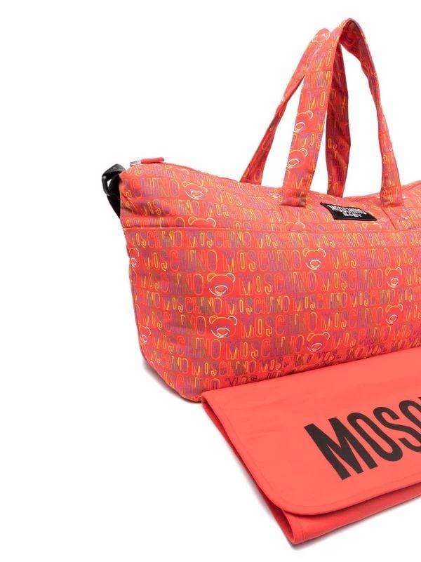 ( Nouvelle Collection ) Moschino Kids 82804 RED Sac Cabas à Logo Enfant 4 ( Nouvelle Collection ) Moschino Kids 82804 RED Sac Cabas à Logo Enfant – Image 2