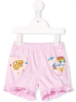 ( Nouvelle Collection ) Moschino Kids Short à Patch Logo Enfant