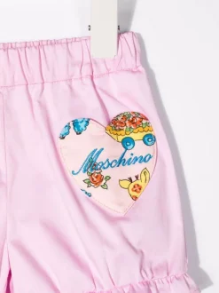 ( Nouvelle Collection ) Moschino Kids Short à Patch Logo Enfant -Moschino Kids Soldes Boutique 17695209 37115742 600
