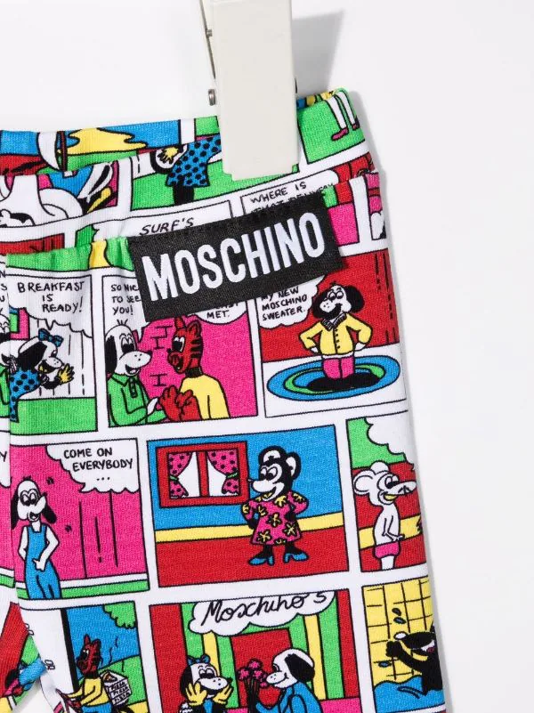 ( Nouvelle Collection ) Moschino Kids Legging à Imprimé Graphique All-over 83256 MULTICOLOR 5 ( Nouvelle Collection ) Moschino Kids Legging à Imprimé Graphique All-over 83256 MULTICOLOR – Image 3