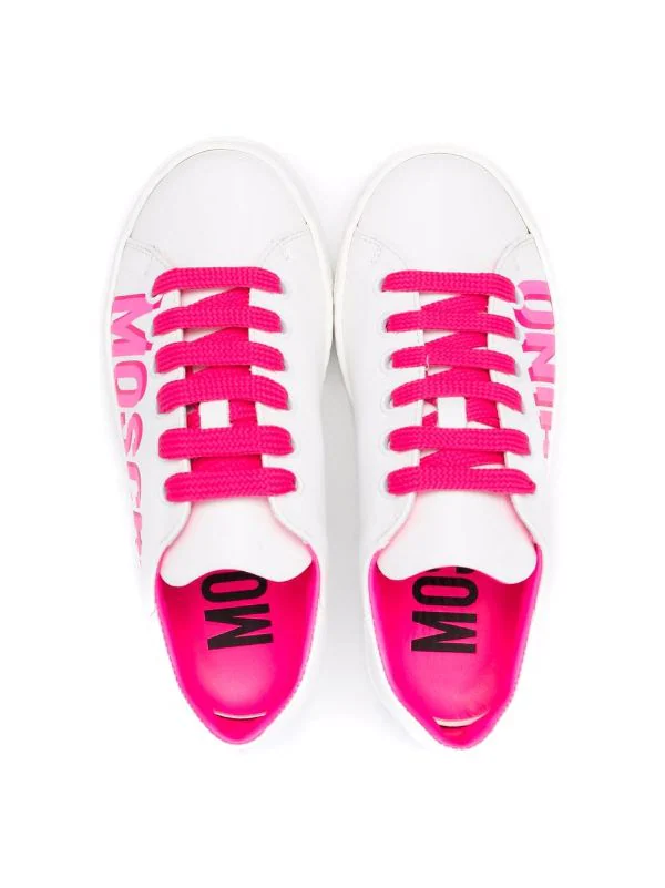 ( Nouvelle Collection ) Moschino Kids Baskets à Logo Imprimé Enfant 5 ( Nouvelle Collection ) Moschino Kids Baskets à Logo Imprimé Enfant – Image 3