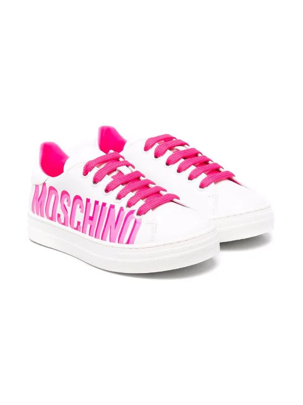 ( Nouvelle Collection ) Moschino Kids Baskets à Logo Imprimé Enfant 3 ( Nouvelle Collection ) Moschino Kids Baskets à Logo Imprimé Enfant