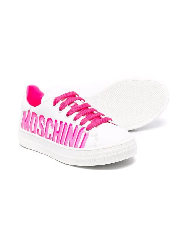 ( Nouvelle Collection ) Moschino Kids Baskets à Logo Imprimé Enfant 4 ( Nouvelle Collection ) Moschino Kids Baskets à Logo Imprimé Enfant – Image 2