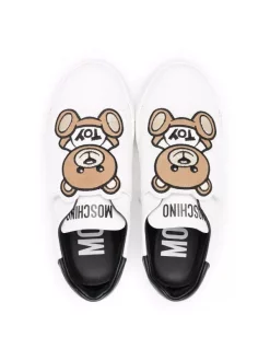 Moschino Kids WHITE/BLACK Baskets Teddy à Attache Scratch Enfant 7 Moschino Kids WHITE/BLACK Baskets Teddy à Attache Scratch Enfant -Moschino Kids Soldes Boutique 17724579 38173542 600