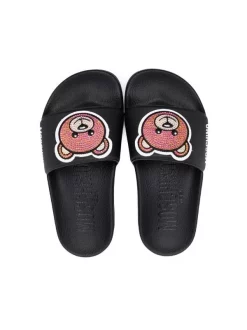 ( Nouvelle Collection ) Moschino Kids Claquettes à Patch Toy Bear NERO -Moschino Kids Soldes Boutique 17728084 38877624 600