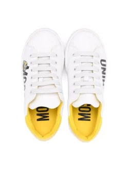 ( Nouvelle Collection ) Moschino Kids Baskets à Logo WHITE/YELLOW/BLACK PRINT 7 ( Nouvelle Collection ) Moschino Kids Baskets à Logo WHITE/YELLOW/BLACK PRINT -Moschino Kids Soldes Boutique 17728130 38174287 600