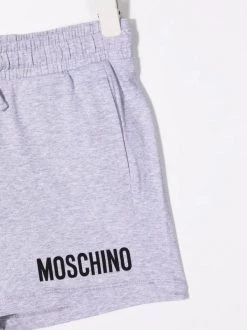 ( Nouvelle Collection ) Moschino Kids 60926 GREY Short à Logo Imprimé Enfant -Moschino Kids Soldes Boutique 17791967 38483953 600
