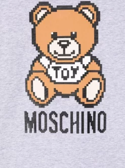 ( Nouvelle Collection ) Moschino Kids T-shirt à Imprimé Toy Bear 60926 GREY -Moschino Kids Soldes Boutique 17792755 38358465 600