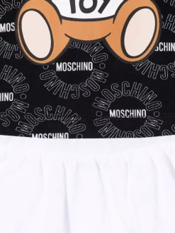 ( Nouvelle Collection ) Moschino Kids Ensemble Jupe-haut à Logo Imprimé Enfant -Moschino Kids Soldes Boutique 17793308 38351840 600