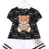 ( Nouvelle Collection ) Moschino Kids Ensemble Jupe-haut à Logo Imprimé Enfant