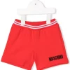 ( Nouvelle Collection ) Moschino Kids Short De Sport à Logo Imprimé 50109 RED