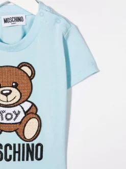 ( Nouvelle Collection ) Moschino Kids T-shirt à Imprimé Teddy Bear '40304' BLUE 7 ( Nouvelle Collection ) Moschino Kids T-shirt à Imprimé Teddy Bear '40304' BLUE -Moschino Kids Soldes Boutique 17803282 38488708 600