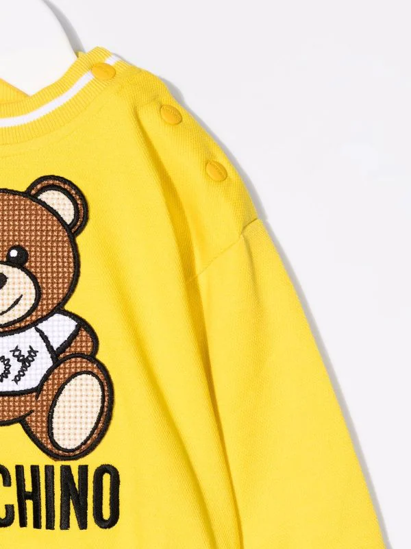 ( Nouvelle Collection ) Moschino Kids Sweat à Logo Brodé Enfant 5 ( Nouvelle Collection ) Moschino Kids Sweat à Logo Brodé Enfant – Image 3