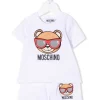 ( Nouvelle Collection ) Moschino Kids Ensemble Haut-short à Logo Imprimé Enfant -Moschino Kids Soldes Boutique 17804224 38355003 600