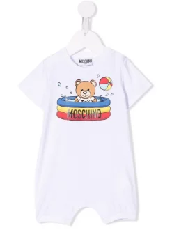 ( Nouvelle Collection ) Moschino Kids Pyjama à Logo Imprimé Enfant