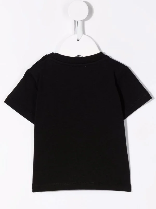 ( Nouvelle Collection ) Moschino Kids T-shirt à Logo Imprimé '60100' BLACK 4 ( Nouvelle Collection ) Moschino Kids T-shirt à Logo Imprimé '60100' BLACK – Image 2