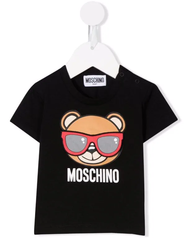 ( Nouvelle Collection ) Moschino Kids T-shirt à Logo Imprimé '60100' BLACK 3 ( Nouvelle Collection ) Moschino Kids T-shirt à Logo Imprimé '60100' BLACK