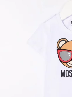 ( Nouvelle Collection ) Moschino Kids T-shirt à Logo Imprimé '10101' WHITE 7 ( Nouvelle Collection ) Moschino Kids T-shirt à Logo Imprimé '10101' WHITE -Moschino Kids Soldes Boutique 17805113 38358348 600