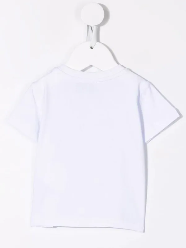 ( Nouvelle Collection ) Moschino Kids T-shirt à Logo Imprimé '10101' WHITE 4 ( Nouvelle Collection ) Moschino Kids T-shirt à Logo Imprimé '10101' WHITE – Image 2