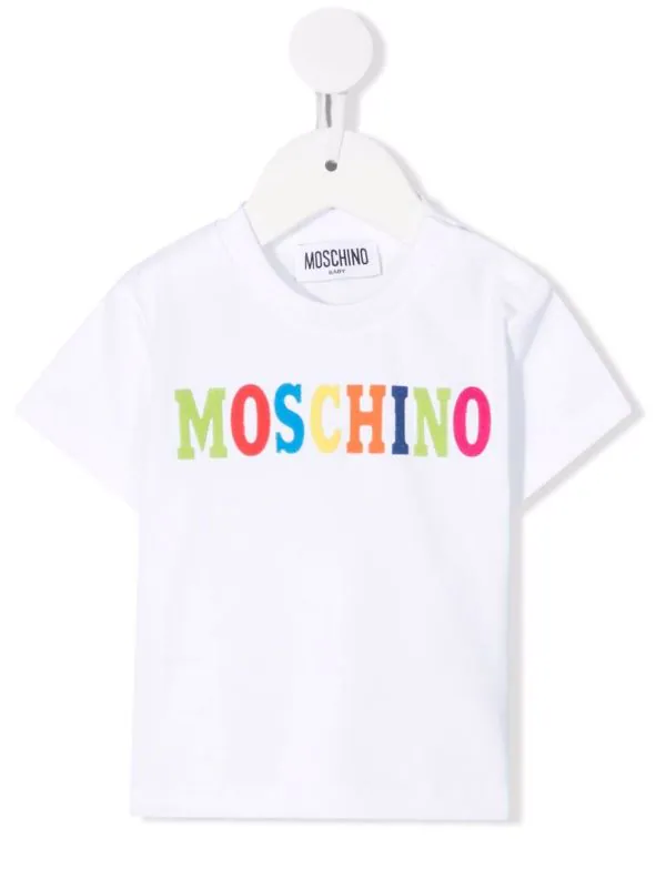 ( Nouvelle Collection ) Moschino Kids T-shirt En Coton à Logo Enfant 3 ( Nouvelle Collection ) Moschino Kids T-shirt En Coton à Logo Enfant