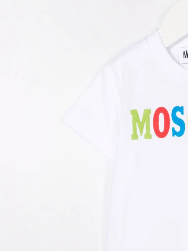 ( Nouvelle Collection ) Moschino Kids T-shirt En Coton à Logo Enfant 5 ( Nouvelle Collection ) Moschino Kids T-shirt En Coton à Logo Enfant – Image 3