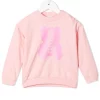 ( Nouvelle Collection ) Moschino Kids Sweat à Logo Teddy Imprimé 50209 PINK -Moschino Kids Soldes Boutique 17868645 38162040 600