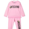 ( Nouvelle Collection ) Moschino Kids Survêtement En Coton à Logo Minion Imprimé 50206 PINK -Moschino Kids Soldes Boutique 17869508 38159362 600