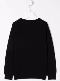 ( Nouvelle Collection ) Moschino Kids 60100 NERO Pull à Logo Pixelisé Enfant -Moschino Kids Soldes Boutique 17884978 37955767 600