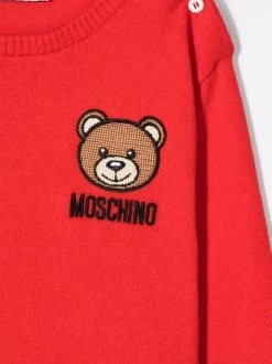 ( Nouvelle Collection ) Moschino Kids Pull à Logo Brodé Enfant -Moschino Kids Soldes Boutique 17887100 37957580 600