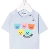 ( Nouvelle Collection ) Moschino Kids 40076 BLUE BELL T-shirt à Motif Teddy Bear Enfant -Moschino Kids Soldes Boutique 17900971 38232500 600