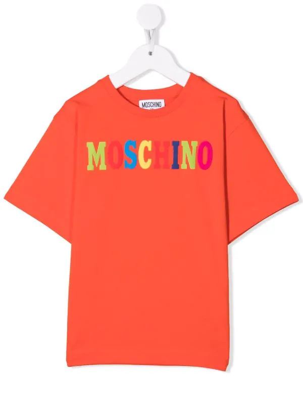 ( Nouvelle Collection ) Moschino Kids T-shirt à Logo Multicolore Imprimé Enfant 3 ( Nouvelle Collection ) Moschino Kids T-shirt à Logo Multicolore Imprimé Enfant