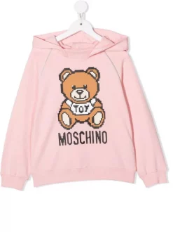 ( Nouvelle Collection ) Moschino Kids Hoodie à Imprimé Teddy Bear Enfant