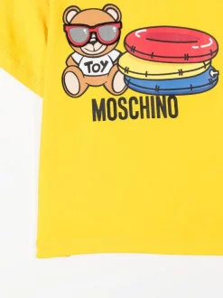 ( Nouvelle Collection ) Moschino Kids T-shirt à Imprimé Teddy Bear 51680 -Moschino Kids Soldes Boutique 17917134 39380340 600