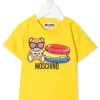 ( Nouvelle Collection ) Moschino Kids T-shirt à Imprimé Teddy Bear 51680 -Moschino Kids Soldes Boutique 17917134 39380355 600