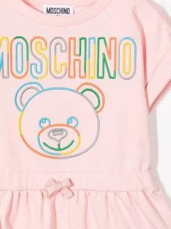 ( Nouvelle Collection ) Moschino Kids Robe à Motif Teddy Bear Brodé 50209 7 ( Nouvelle Collection ) Moschino Kids Robe à Motif Teddy Bear Brodé 50209 -Moschino Kids Soldes Boutique 17917139 38503841 600